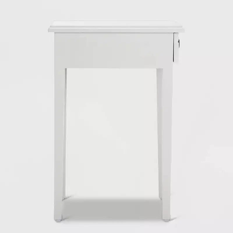 Tavolino/Comodino con cassetto grigio chiaro
