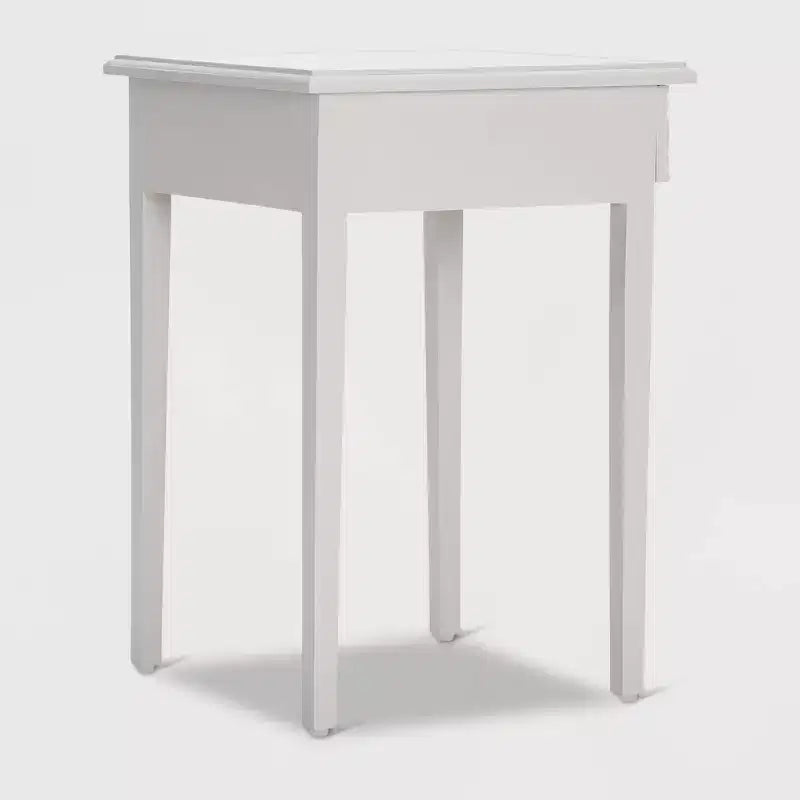 Tavolino/Comodino con cassetto grigio chiaro