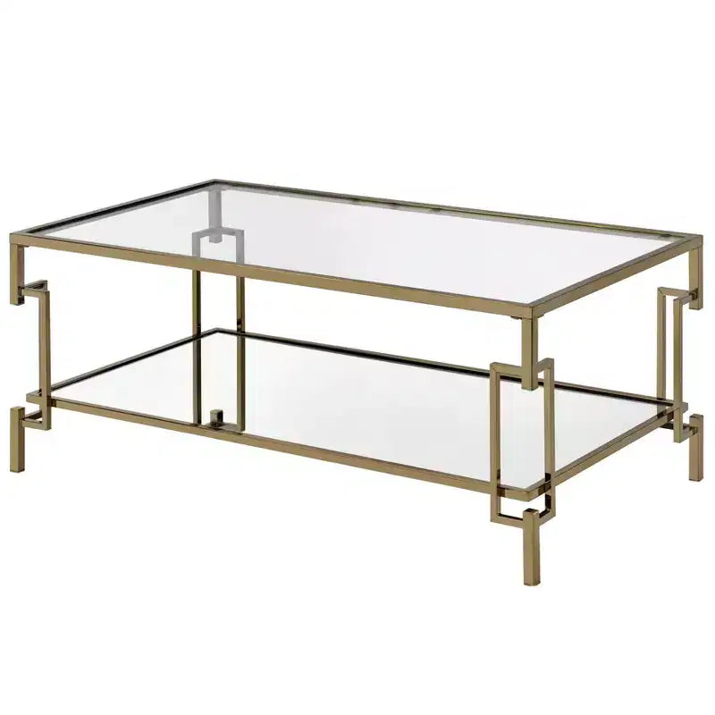 Tavolino da salotto contemporaneo Costa Mesa color Champagne