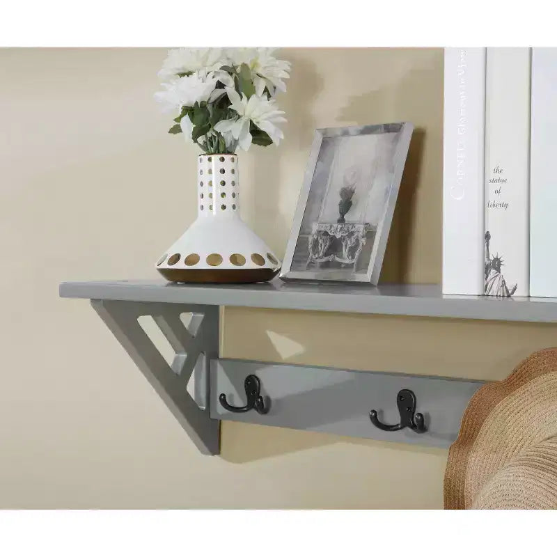 36 Appendiabiti con mensola Grigio