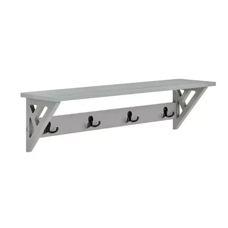 36 Appendiabiti con mensola Grigio
