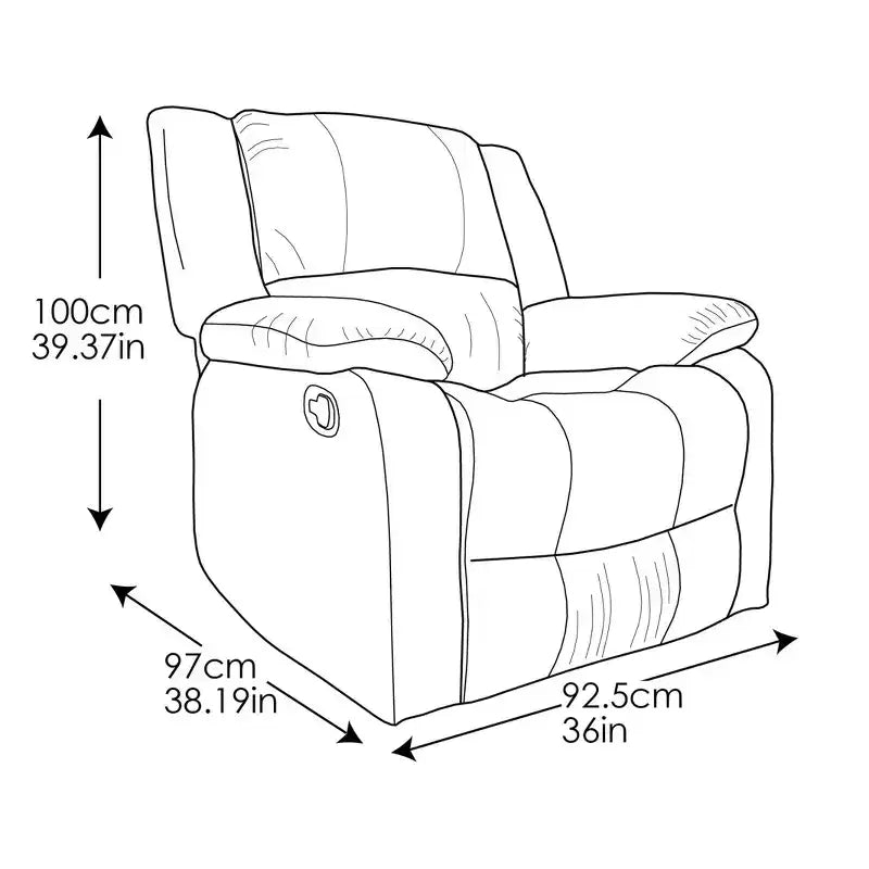 Poltrona Reclinabile Manuale