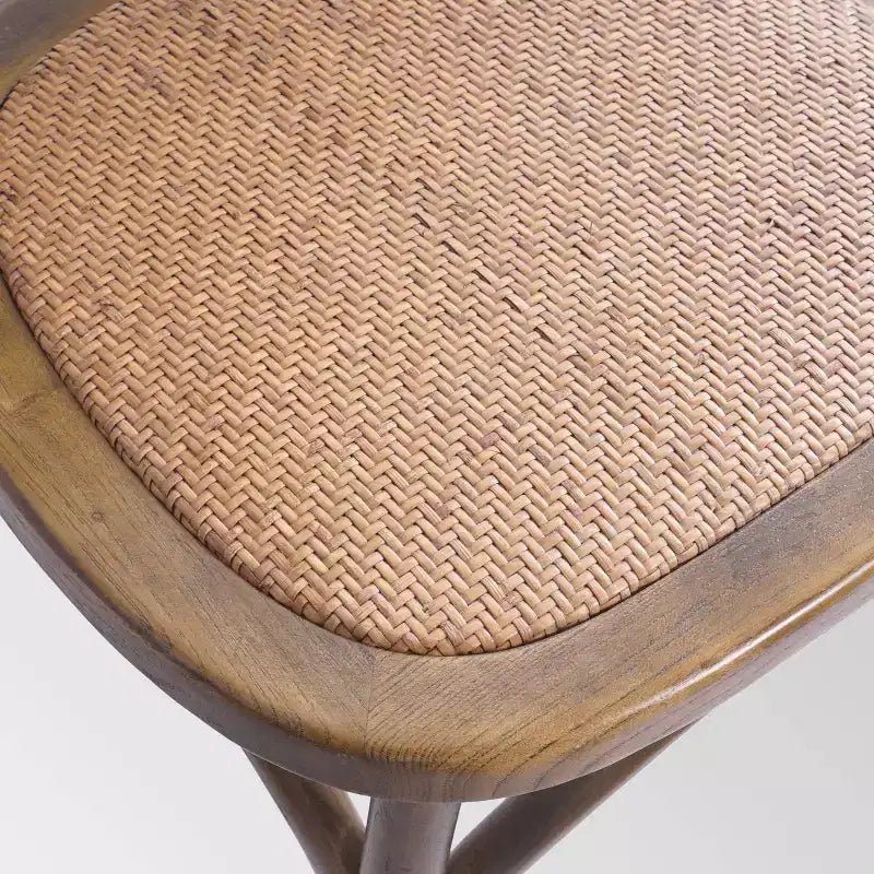 Sedia da pranzo in rattan
