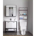 Organizzatore e salvaspazio da bagno sopra il WC in metallo